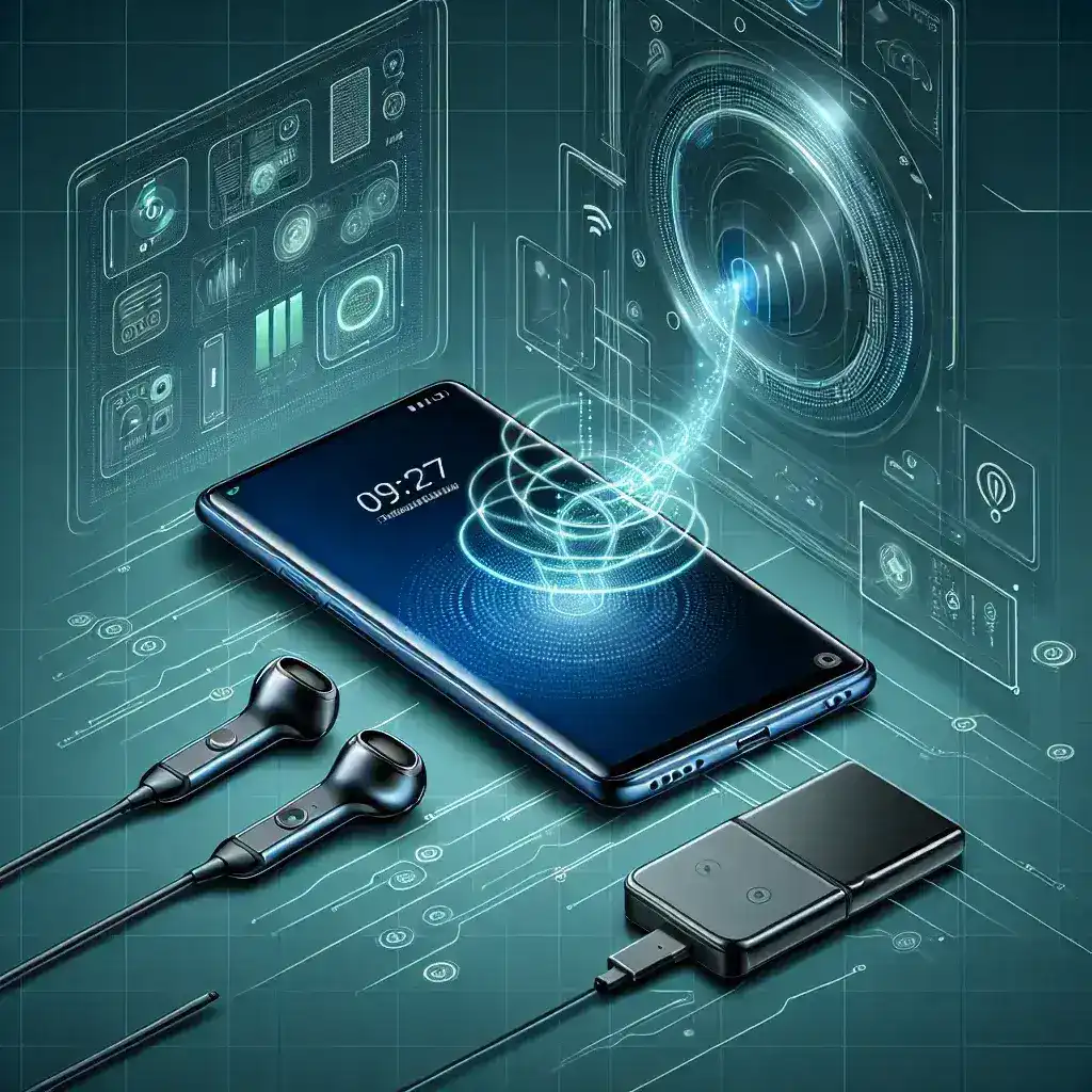 "Xiaomi smartphone featuring wireless reverse charging technology, showcased in a sleek design against a modern background, highlighting its innovative features."